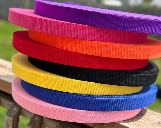 50 Yards poly/cotton spun strong webbing 1.25 inch wide (32mm)